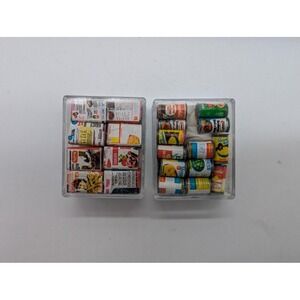 Vintage Shackman Miniature Pantry Foods 2 Lot 48 Pieces Kitchen Groceries NEW